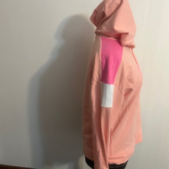 BeBe Pink/Apricot color-block sweatshirt hoodie, size XL - Picture 4 of 7